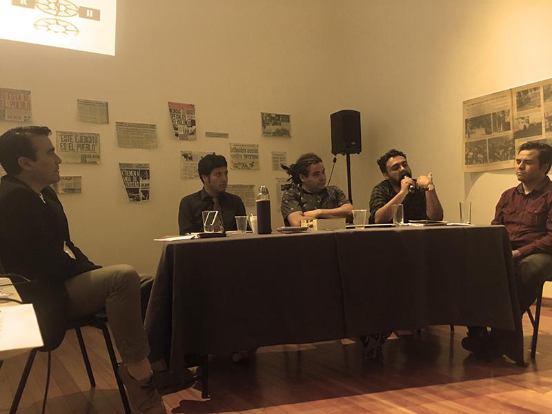 Expositores José Aguilera; Matías Alfaro; Rafael Contreras; Damian Rojas y Frank Vicencio.